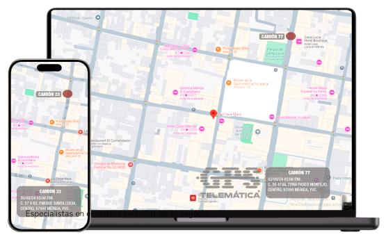 Vehículos con rastreo GPS